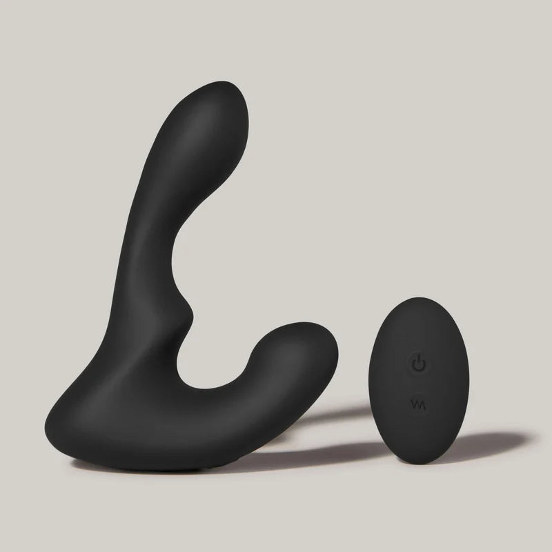 giddi tomo come hither prostate massager with remote control on a neutral background