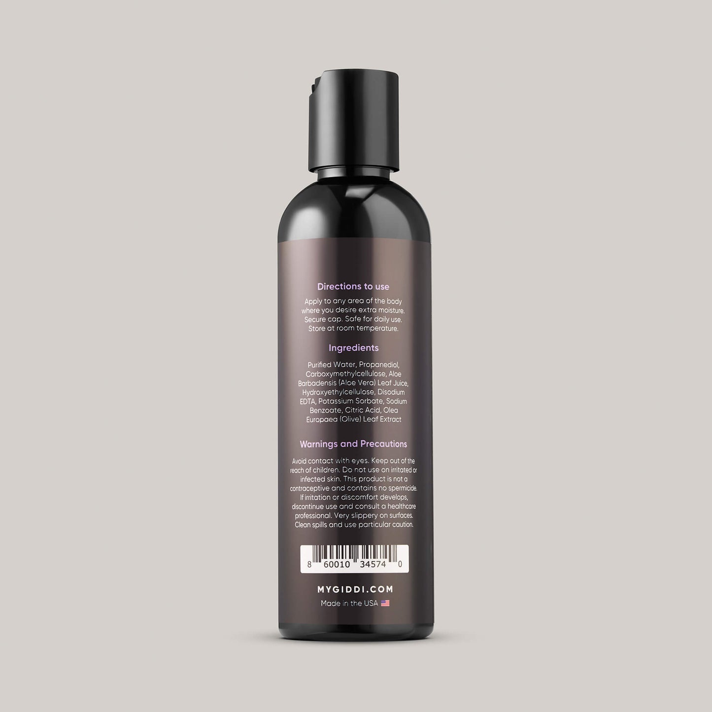 Hydrogel Water Based Anal Lube GIDDI Hydrogel Water Based Anal Lube GIDDI