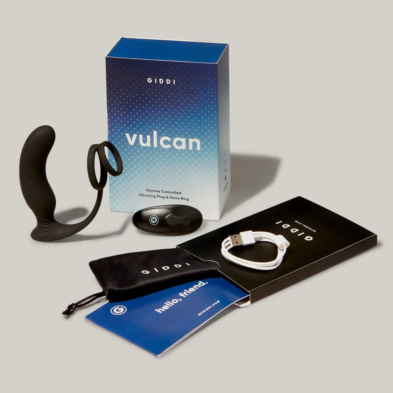 Vulcan vibrating prostate plug with remote control
