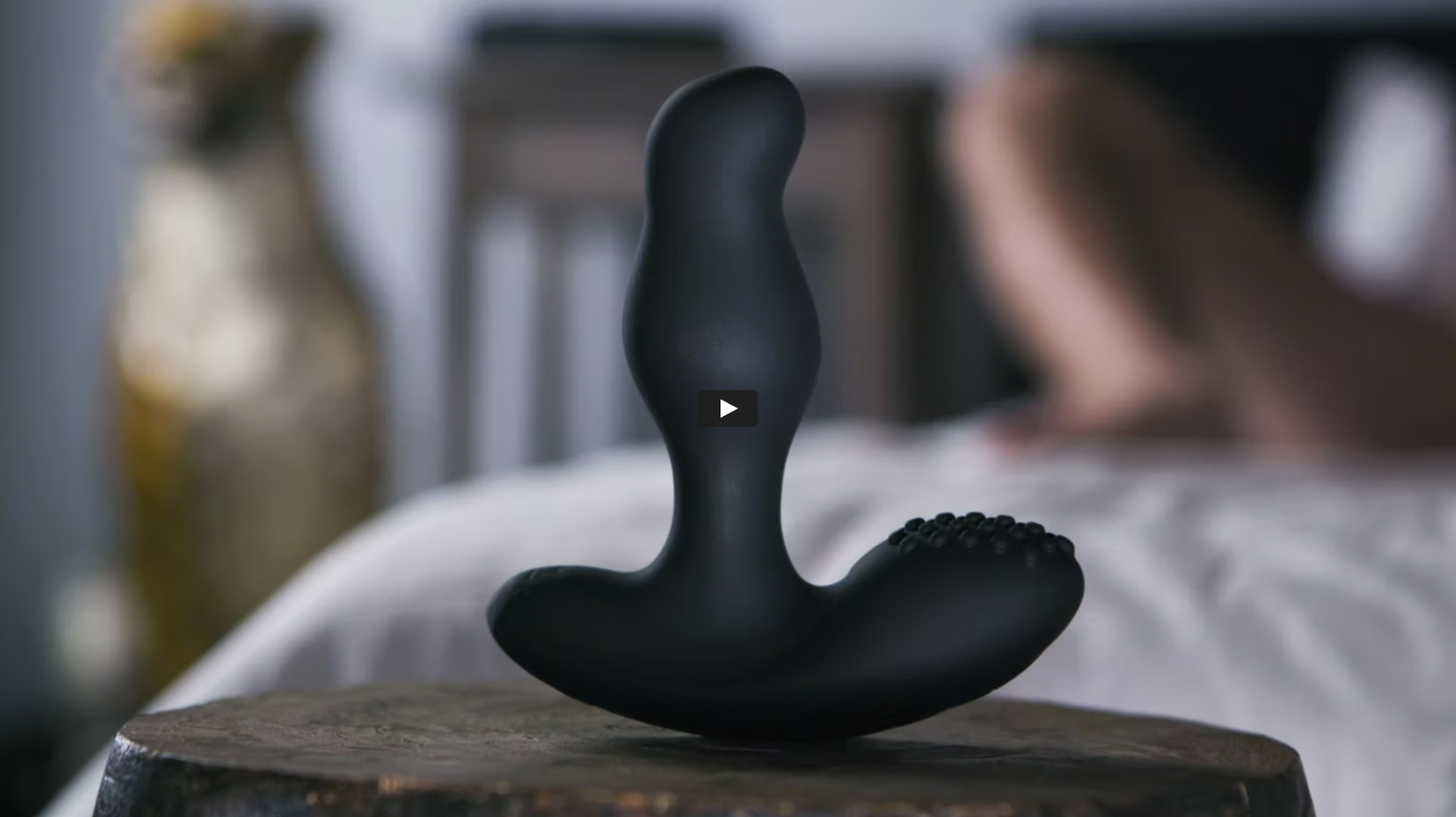 
                  
                    Load and play video in Gallery viewer, video thumbnail for giddi thor rotating prostate massager; shows thor standing on pedestal in foreground with bedroom out of focus in background
                  
                