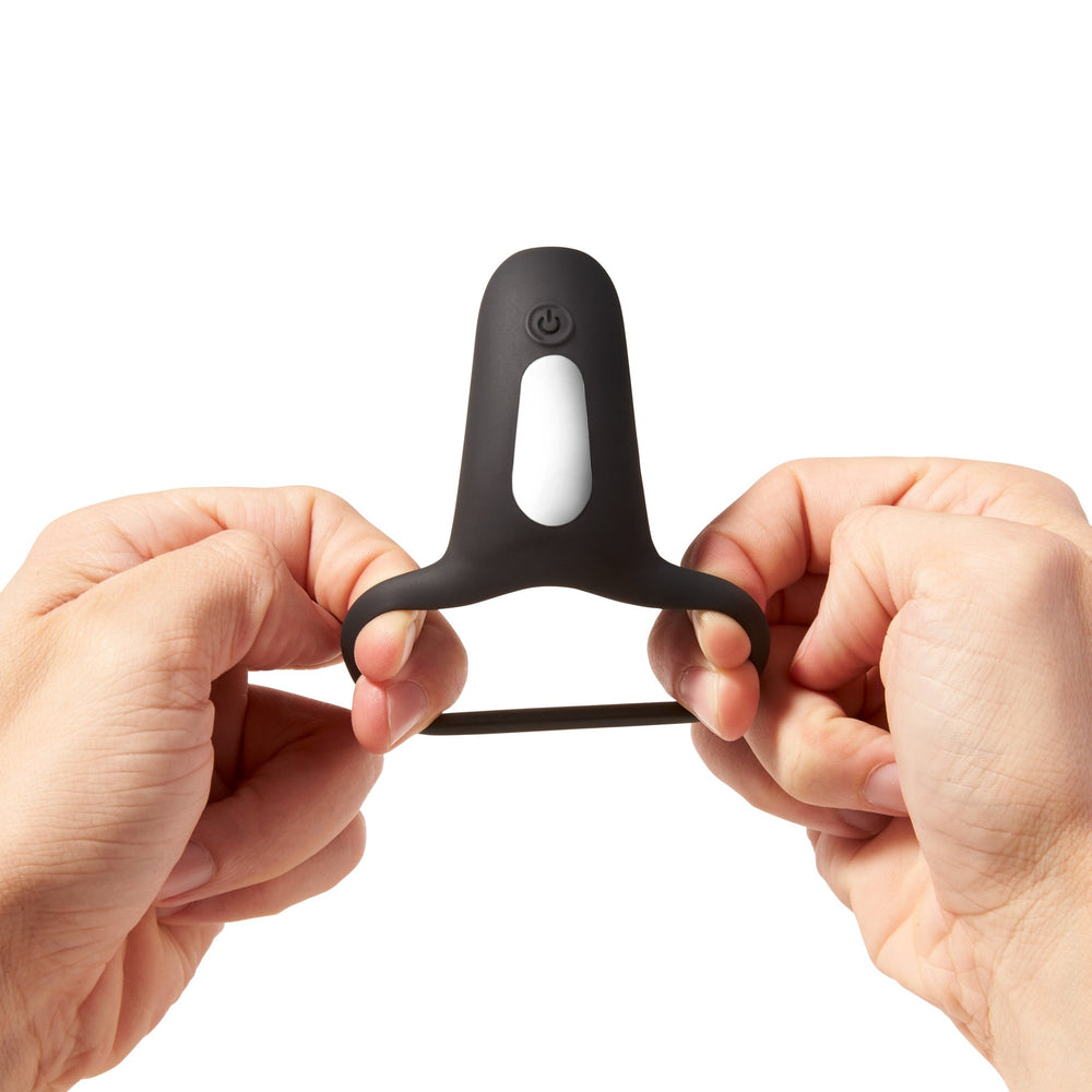 
                  
                    giddi moby vibrating cock ring black with hands stretching ring
                  
                